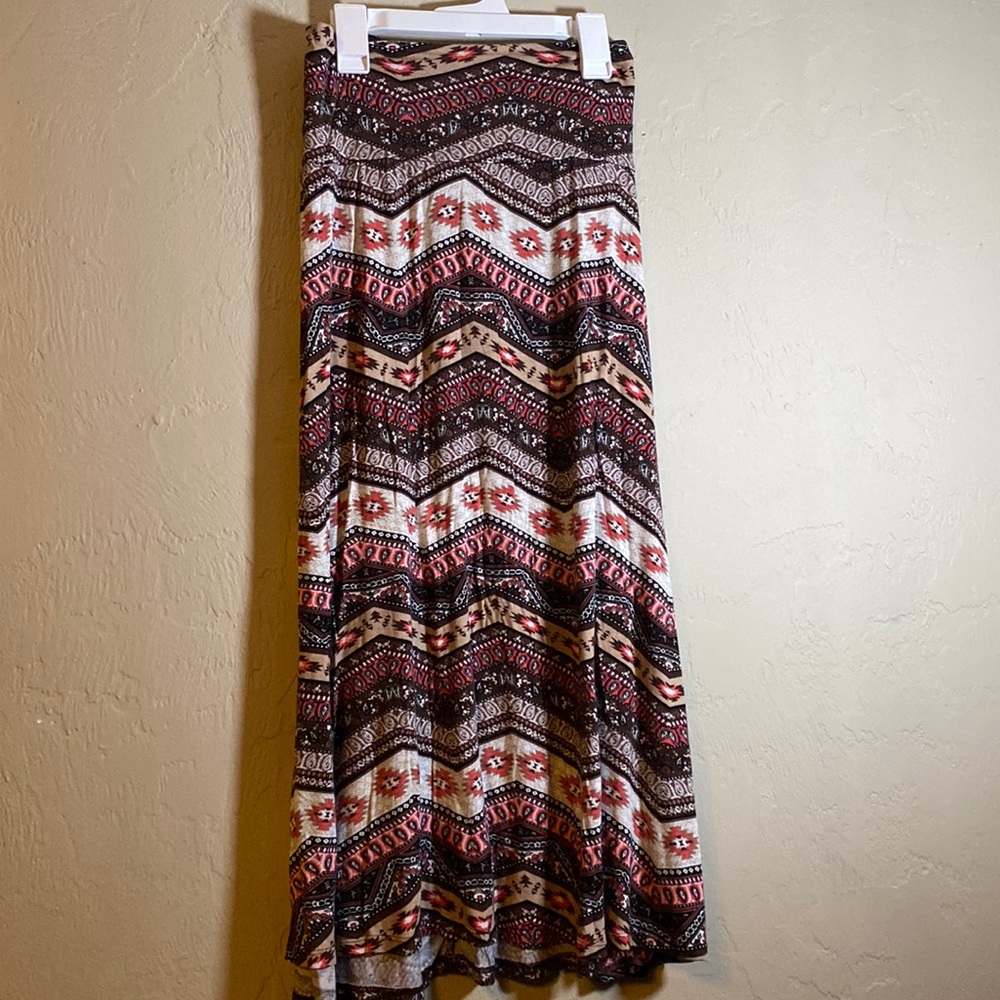 Western full length maxi skirt